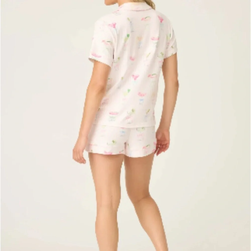 P.J. Salvage - Pretty Punch Cocktail Print 3-Piece Pajamas Short Set $100 - Picture 6 of 13